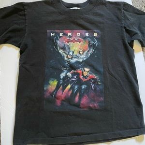 Batman & Robin Heroes & Villains Kids Size Shirt WB Studio Store 1997 DC Comics